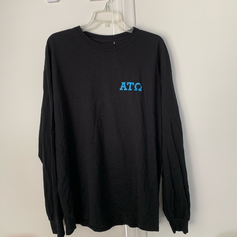 Alpha Tau Omega ATO Black Long Sleeve Rally Shirt